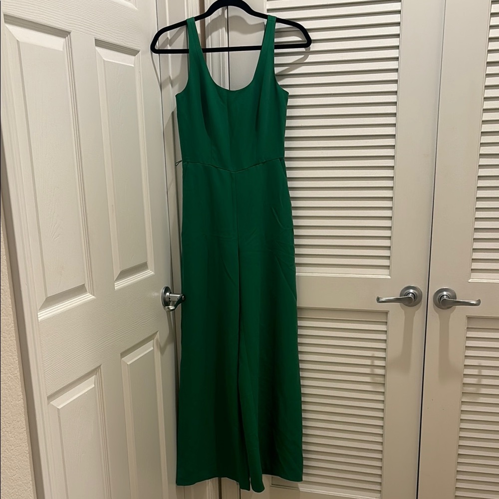 Banana Republic Green Sleeveless Maxi Jumpsuit